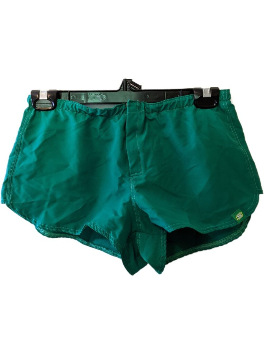 Vintage Y2K Skechers Green Shorts Tropical Hawaiian Flower Patch Coconut Girl S